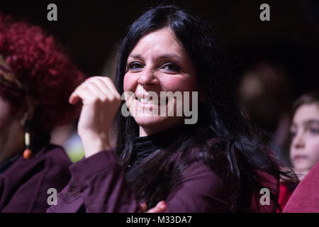 Roma, Italien. 08 Feb, 2018. Ratsmitglied für Stadt in Bewegung Linda Meleo Credit: Matteo Nardone/Pacific Press/Alamy leben Nachrichten Stockfoto