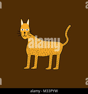 Cat Vektor Stockfoto