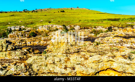 Obere Partie der Lissabon Fälle in der Nähe von graskop an der Panorama Route in Mpumalanga Provinz im Norden von Südafrika Stockfoto