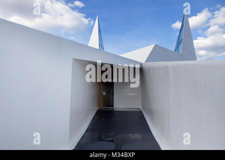 Siegerland Autobahn Kirche, Autobahn A45, Wilnsdorf, Nordrhein-Westfalen, Deutschland, Europa Stockfoto