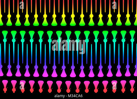 Platte aus Aluminium mit lasergeschnittenen Zeiger Stockfoto