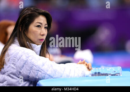 PyeongChang. 9. Februar, 2018. Gangneung, Südkorea. 9 Feb, 2018. Mihoko Higuchi Eiskunstlauf: das Team Männer kurzes Programm bei Gangneung Ice Arena während der PyeongChang 2018 Olympic Winter Games in Tainan, Südkorea. Credit: yohei Osada/LBA/Alamy leben Nachrichten Stockfoto