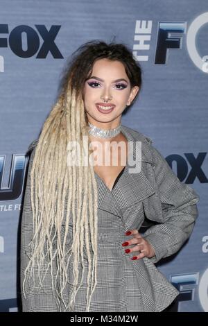 Los Angeles, CA, USA. 8 Feb, 2018. Zhavia in der Ankunftshalle für DIE VIER: für STARDOM Jahreszeit finale Betrachtung Partei, Delila in West Hollywood, Los Angeles, CA Februar 8, 2018 Schlacht. Credit: Priscilla Grant/Everett Collection/Alamy leben Nachrichten Stockfoto