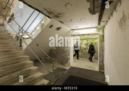 Bunker auf Helgoland Stockfoto