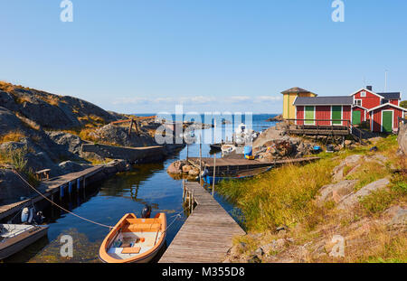 Ostseeküste auf der Insel Oja (landsort), der südlichste Punkt in den Stockholmer Schären, Schweden, Skandinavien Stockfoto