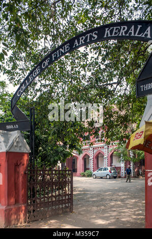 Hochschule für Bildende Künste, Trivandrum, Kerala, Indien, Asien Stockfoto