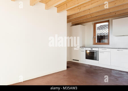 Komfortable leeren Loft, Interieur, häusliche Küche Stockfoto