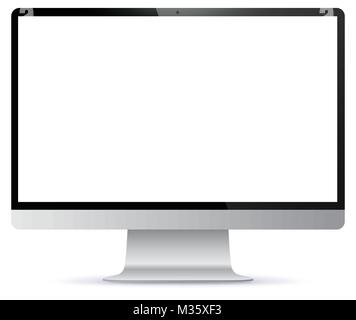 Computer-Bildschirm-Vektor-illustration Stock Vektor