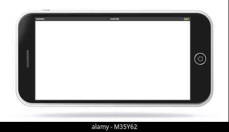 Smart Phone Vector Illustration auf weißem Hintergrund. Stock Vektor