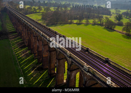 Ouse Tal Viadukt, Sussex, UK Luftaufnahme Stockfoto