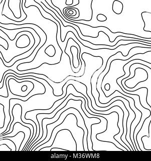 Geometrische Topographie Muster. Landschaft Gelände. Vector Illustration. Stock Vektor