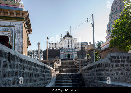 Shri deshbhushan kulbhushan digambar Tempel, osmanabad, Maharashtra, Indien, Asien Stockfoto