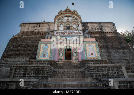 Shri deshbhushan kulbhushan digambar Tempel, osmanabad, Maharashtra, Indien, Asien Stockfoto