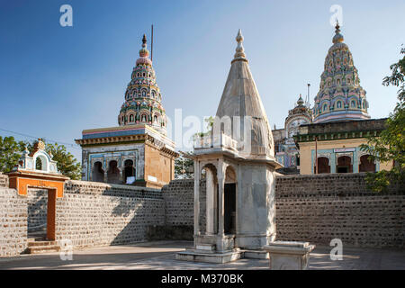 Shri deshbhushan kulbhushan digambar Tempel, osmanabad, Maharashtra, Indien, Asien Stockfoto