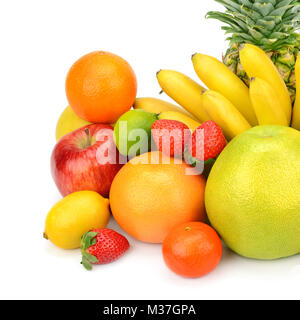 Fruchtansatz isoliert auf weißem Hintergrund Stockfoto