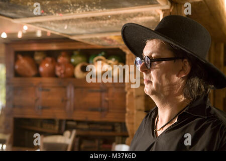 Marc Veyrat im La Ferme Des Bois Manigot Stockfoto