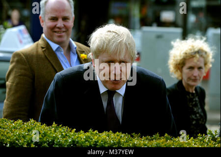 Der britische Außenminister Boris Johnson Minister für auswärtige Angelegenheiten und Commonwealth-Fragen Stockfoto