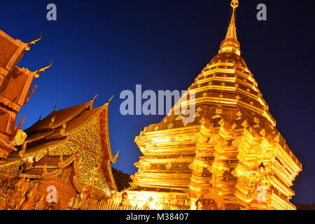 Wat Phra That Doi Suthep, ein buddhistischer Tempel in der Provinz Chiang Mai, Thailand Stockfoto