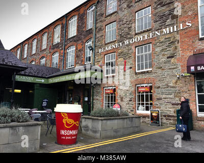 Februar 9th, 2018, Blarney, Irland - Blarney Woollen Mills, 1823 erbaut, ist ein Irisches Erbe Shop, in dem Dorf Blarney, County Cork Stockfoto