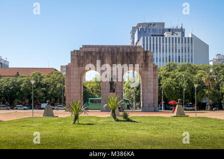 Farroupilha expedicionario Denkmal Arches Park oder Redencao Park - Porto Alegre, Rio Grande do Sul, Brasilien Stockfoto