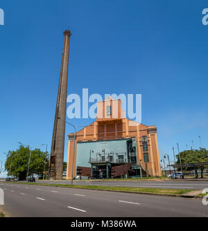 Usina do Gasometro Gas-Anlage Fassade - Porto Alegre, Rio Grande do Sul, Brasilien Stockfoto