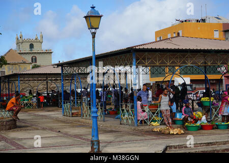 Marktplatz, Mindelo, Kap Verde Stockfoto