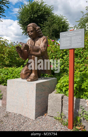 Bronzestatue von Carl Nilsson Linnaeus (1707-1778), Freilichtmuseum Skansen, Stockholm, Schweden Stockfoto