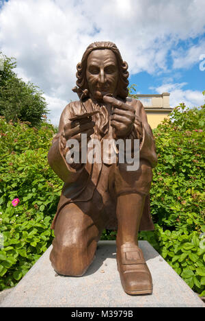 Bronzestatue von Carl Nilsson Linnaeus (1707-1778), Freilichtmuseum Skansen, Stockholm, Schweden Stockfoto