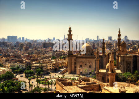 Mosque-Madrassa der Sultan Hassan Kairo im Jahr 2015 getroffen Stockfoto