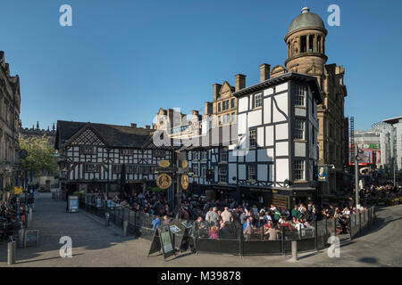 Shambles Square und The Shambles, Manchester, Greater Manchester, England, Großbritannien Stockfoto