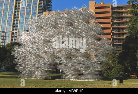 AUSTIN, Texas - 30. SEPTEMBER 2017: 'Forever Fahrräder", die Arbeit von Ai Weiwei Stockfoto