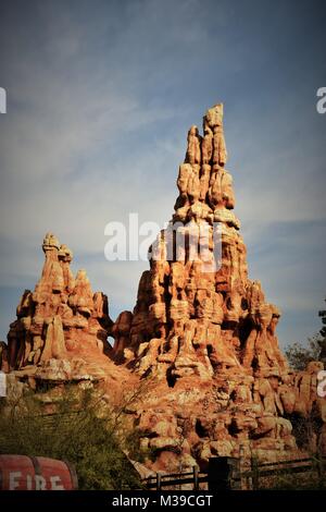 Big Thunder Mountain Railroad Disneyland Kalifornien Stockfoto