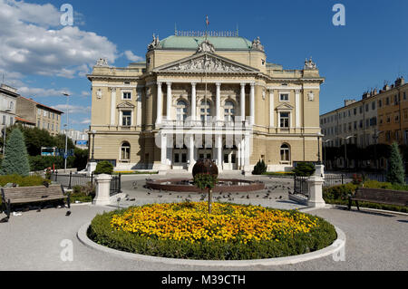 Kroatisches Nationaltheater Ivan pl. Zajc in Rijeka Stockfoto