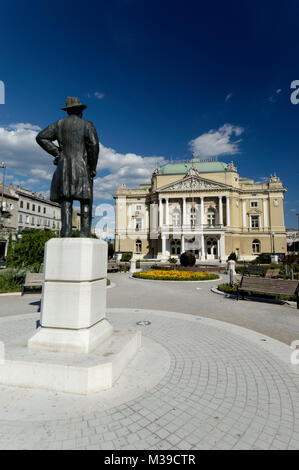 Kroatisches Nationaltheater Ivan pl. Zajc in Rijeka Stockfoto