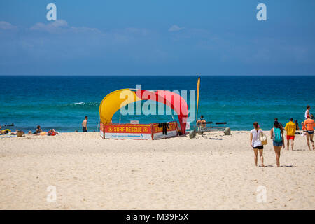 Surf rescue Rettungsschwimmer auf Nähe: Tamarama Beach in den östlichen Vororten von Sydney, New South Wales, Australien Stockfoto