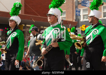 Brownsville, Texas, USA - 25. Februar 2017, Grand International Parade ist Teil der Charro Tage Fiesta - Fiestas Mexicanas, ein bi-nationales Festival Stockfoto