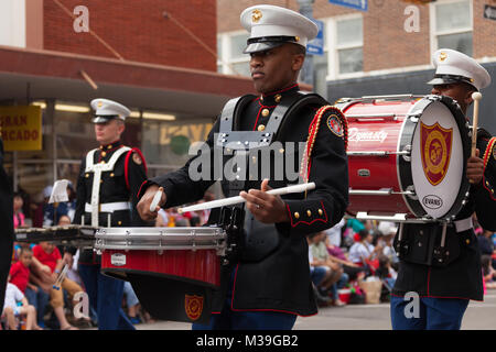 Brownsville, Texas, USA - 25. Februar 2017, Grand International Parade ist Teil der Charro Tage Fiesta - Fiestas Mexicanas, ein bi-nationales Festival Stockfoto