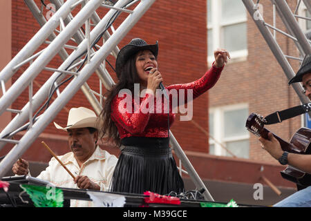 Brownsville, Texas, USA - 25. Februar 2017, Grand International Parade ist Teil der Charro Tage Fiesta - Fiestas Mexicanas, ein bi-nationales Festival Stockfoto