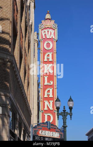 Fox Oakland Theater erbaut 1927, Oakland, Kalifornien Stockfoto