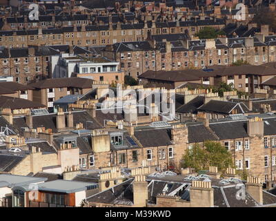 Edinburgh, Schottland, 01. November 2017: Edinburgh Dächer Stockfoto