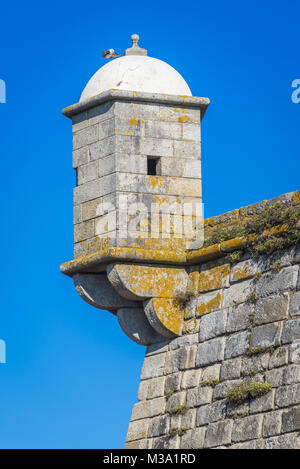 In der Nähe von Fort von Sao Francisco do Queijo weiß auch als Schloss des Käse in Porto, die zweitgrößte Stadt in Portugal auf der Iberischen Halbinsel Stockfoto