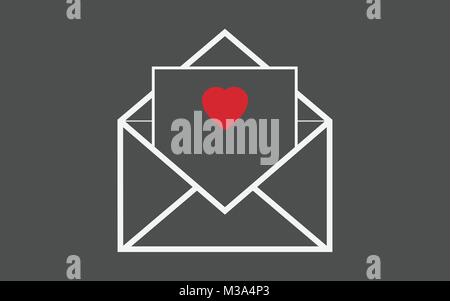 Schreiben liebe Vektor Stock Vektor