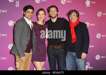 Maximilian Grill, Nadja Becker, Bert Tischendorf, Rüdiger Klink, Sat.1 FilmFilm Veranstaltung, Hamburg, 21.11.2012, Hamburg Stockfoto