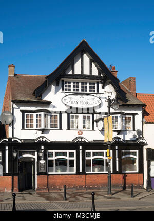 Die Bay Horse Public House, Bishop Auckland, Co Durham, England, Großbritannien Stockfoto