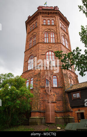 Bredablick Turm in Skansen, das erste Open-air Museum und Zoo, auf der Insel Djurgården in Stockholm, Schweden. Stockfoto