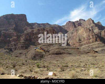 Pappilon Hubschrauber Tour am Grand Canyon, Arizona, USA. Stockfoto