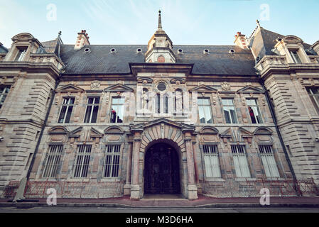 Renaissance Gericht Fassade, von Hugues Sambin. Besançon. Doubs. Bourgogne-Franche-Comte. Frankreich. Stockfoto