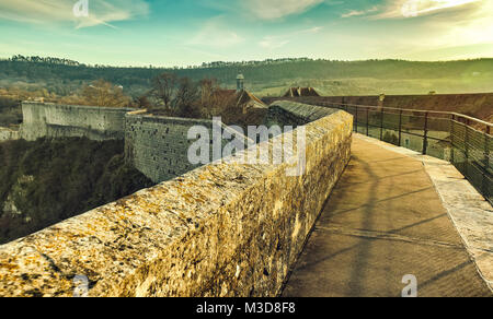 Zitadelle von Besançon, eine Festung aus dem 17. Jahrhundert, die von Vauban. UNESCO-Weltkulturerbe. Besançon. Doubs. Bourgogne-Franche-Comte. Frankreich. Stockfoto