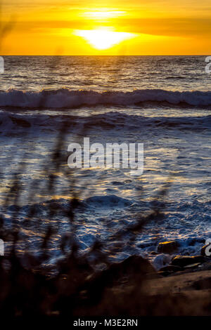 Einen schönen Sonnenuntergang in Malibu Stockfoto