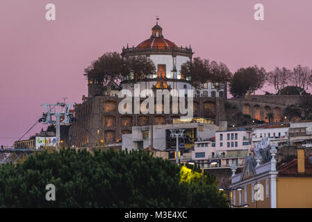 Kirche der Augustiner Kloster der Serra do Pilar in Vila Nova De Gaia Stadt, Subregion Grande Porto in Portugal Stockfoto